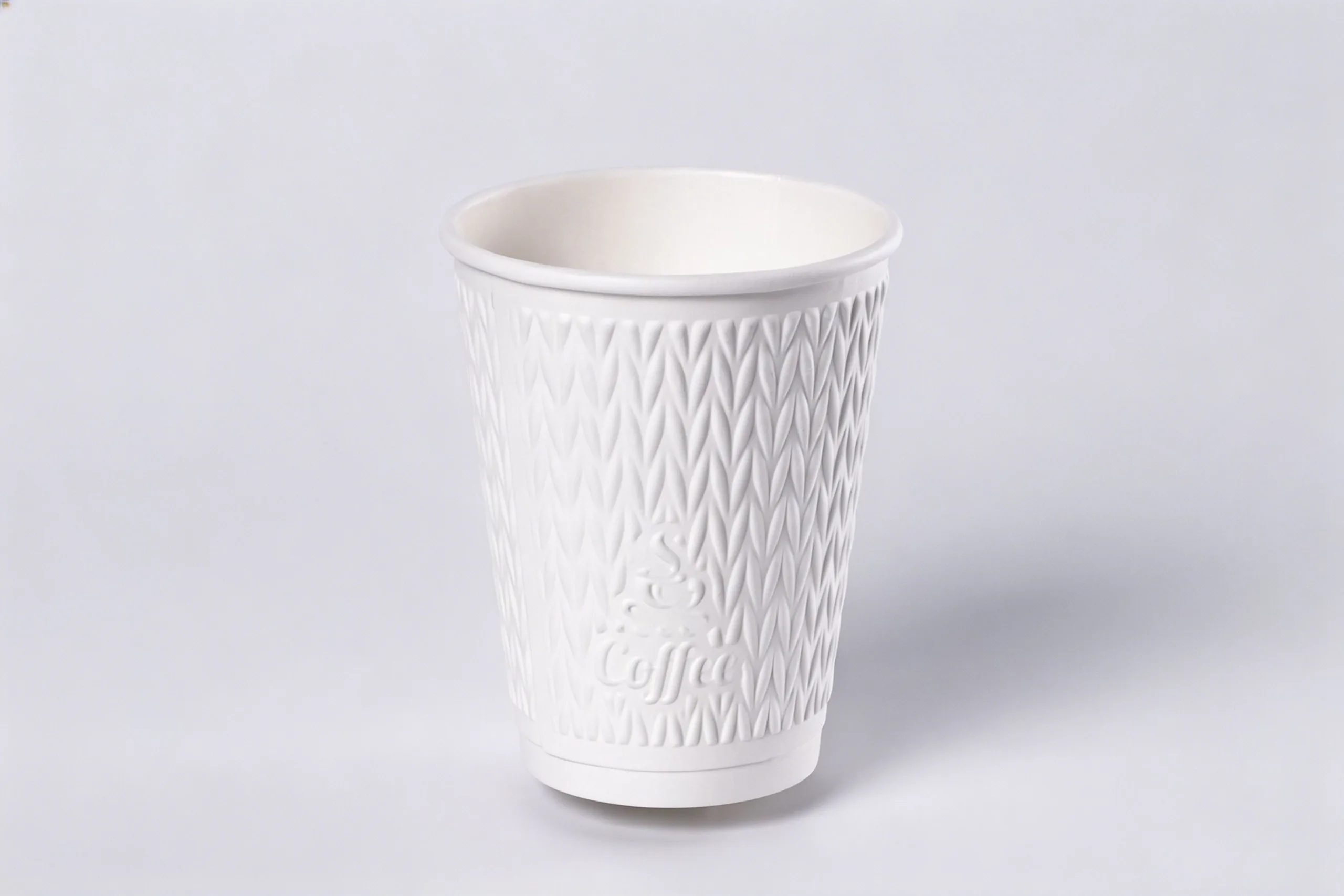 Standard double-wall white cup