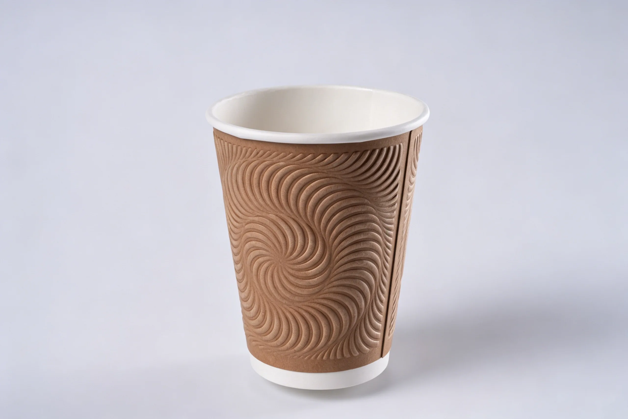 Ripple-wall kraft cup